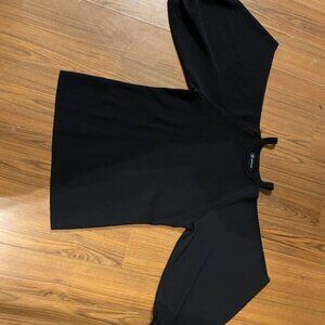 INC balloon sleeve top cut out shoulders, large nwt